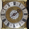 Edward Bird lantern clock detail