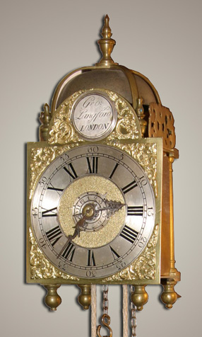 George Langford miniature lantern alarm timepiece