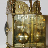 John Barnett lantern clock rear view
