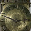 John Ebsworth lantern clock dial detail