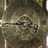 John Eldridge lantern clock dial detail