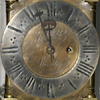 John Webb lantern clock dial detail