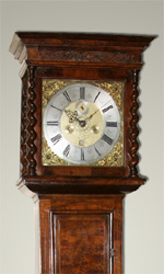 Jonas Barber walnut longcase Jonas Barber walnut longcase clock