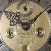 Jonas Barber longcase dial detail