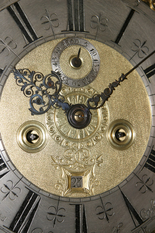 8day walnut longcase clock by Jonas Barber of Ratclif Cross London