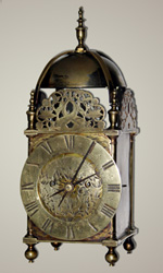 Nicholas Coxeter twin fusee lantern clock