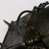 Pierced Dial Centre lantern clock hoop detail