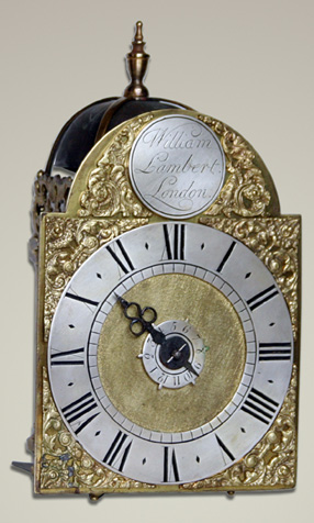 William Lambert miniature lantern alarm timepiece